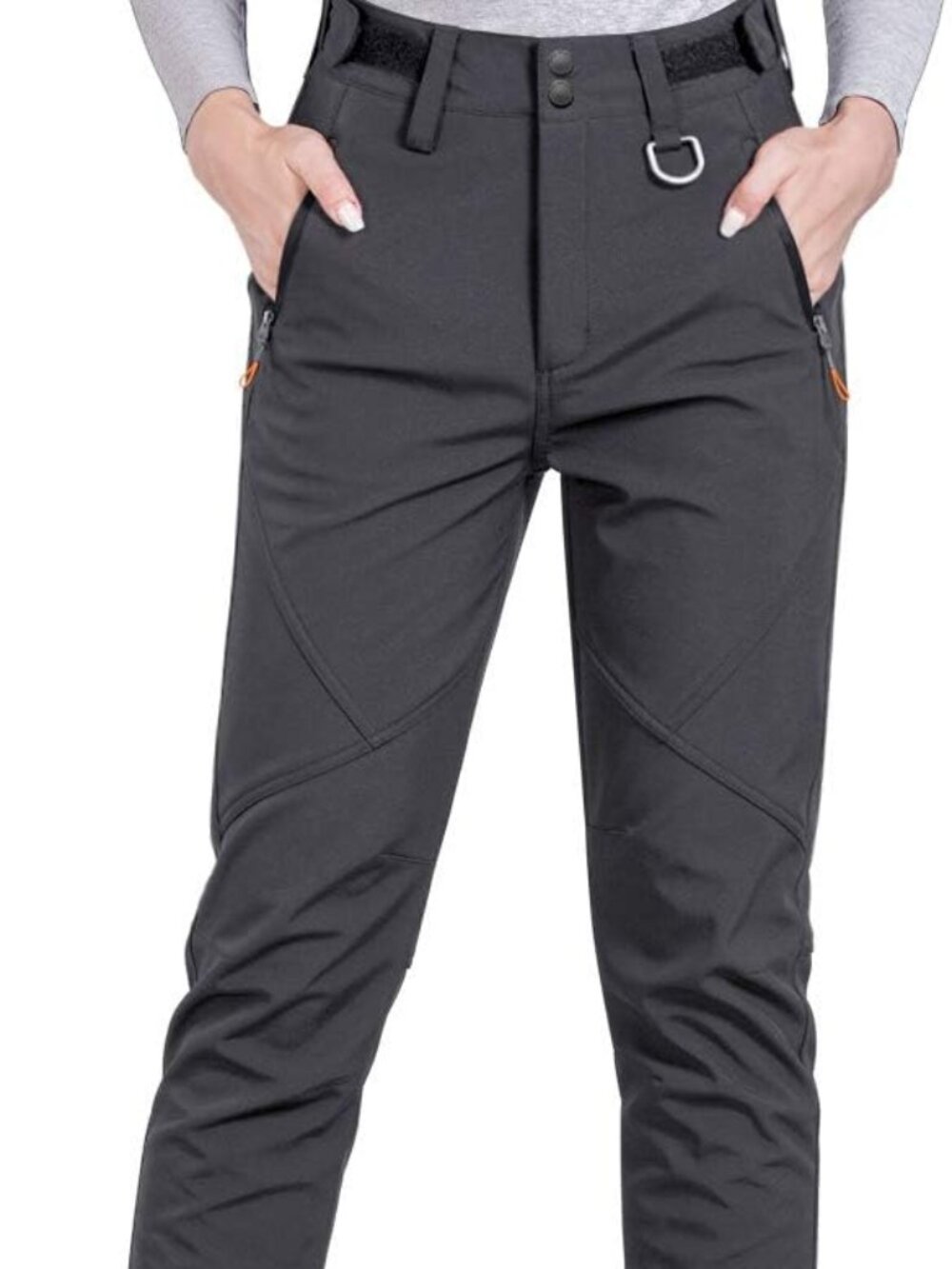 Women's Snow/Ski Pants Soft Shell Fleece Lined Water Resistant Pants - Size 27